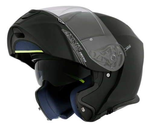 Capacete Moto Axxis Gecko Sv Monocolor A1 Preto Fosco