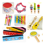 Kit Especial Com 8 Instrumentos Musicais Infantis Montessori
