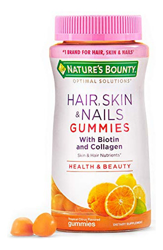 Nature's Bounty Cabello, Piel Y Uñas Con Biotina Y Colageno