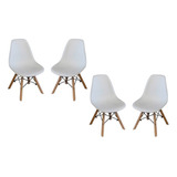 Sillas Eames Kids Para Niños Infantiles Deco - Grupo Sl X4