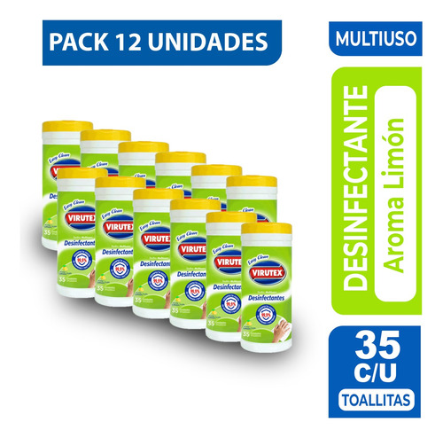 Toallas Multiuso Virutex Pack 12