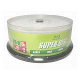25 Discos Blu-ray Super Disc Printable No Pino Lacrado 25gb
