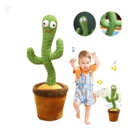 Cactus Bailarín A Pila Juego Para Niños Verde