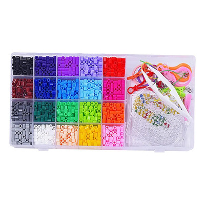 Abalorios De Bricolaje Pixel Art Con Caja De 20 Color