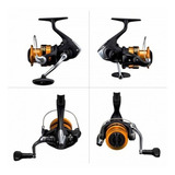 Reel Shimano Fx 2500 Fd Spinning Pejerrey Color Negro Lado De La Manija Derecho/izquierdo