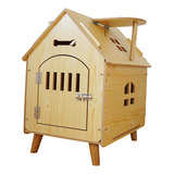 Casa De Madera Para Mascotas, Jaula Para 57cmx44cmx57cm