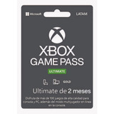 Xbox Game Pass Ultimate De 2 Meses