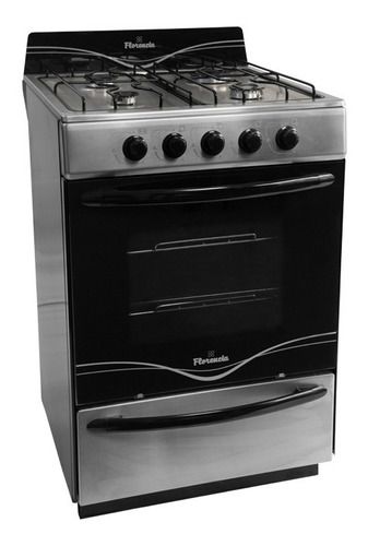 Cocina Florencia 5518f Multigas Acero Inox 56 Cm Valv Seguri