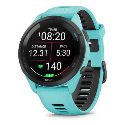 Reloj Garmin Forerunner 265 Music Amoled Aqua 46mm Color del bisel Negro | Meses sin interés