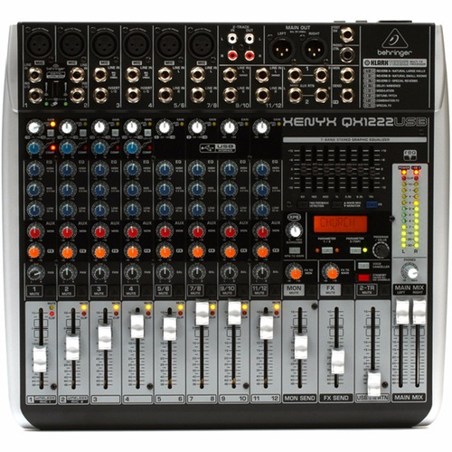 Behringer Xenyx Qx1222usb Mezcladora Análoga 12 Entradas 100v/240v