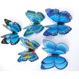 12 Pegatinas De Pared De Mariposa 3d, Imán For Nevera, .