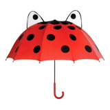 Guarda-chuva Infantil Bichinhos Automatico Apito Vermelho