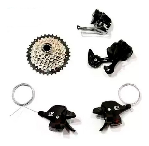 Transmisión 3x8 24v Ltwoo A3 Mtb Grupo Kit Comp. Shimano