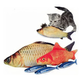 Juguete Gato Pescado Pez Catnip Peluche X 3 Unidades