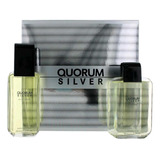 Antonio Puig Quorum Silver Set Edt 100ml + As 100ml - Hombre