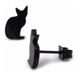 Steelmeup Aretes De Acero Inoxidable Con Forma De Gato Negr.