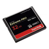 Memoria Compact Flash 32gb Sandisk Extreme Pro 160mbs 4k Cf