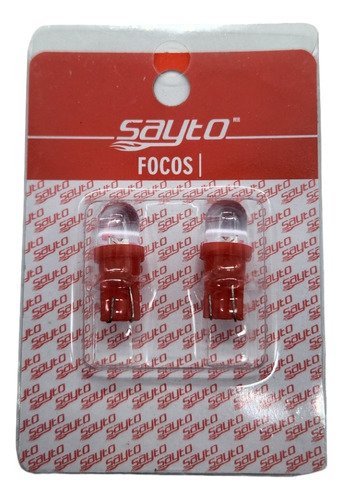 Par De Focos Led T10 Rojo O Azul Motos