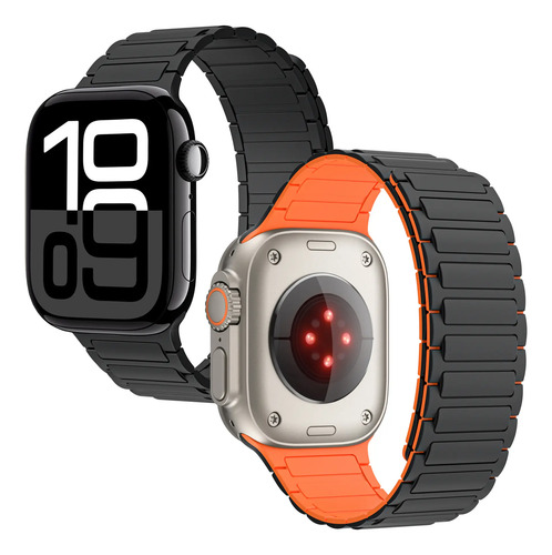 Correa Silicon Magnetica Para Apple Watch Ultra Series 2pcs