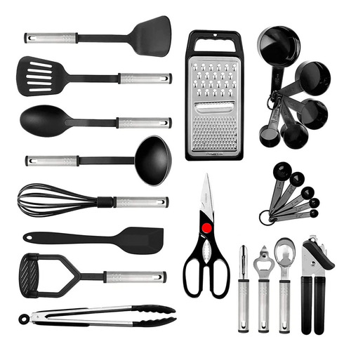 Set De Utensilios Para Cocina De Silicona 25 Piezas