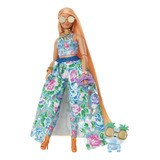 Barbie Muñeca Extra Elegante, Muñeca Con Curvas En Vestid.