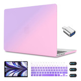 Funda Cissook Para Macbook Air 13 M2 + C/teclado Grad Pink