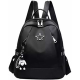 Mochila Casual Sijimima Tela Estrella Tela Estrella Color Negro Diseño Liso 13l