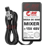 Fonte Carregador 15v 48v Mesa Mixer Som Arcano Arm-sbk Usb 