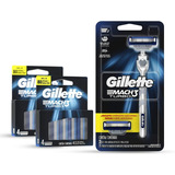 Gillette Mach3 Turbo Máquina Para Afeitar Recargable + 10rep