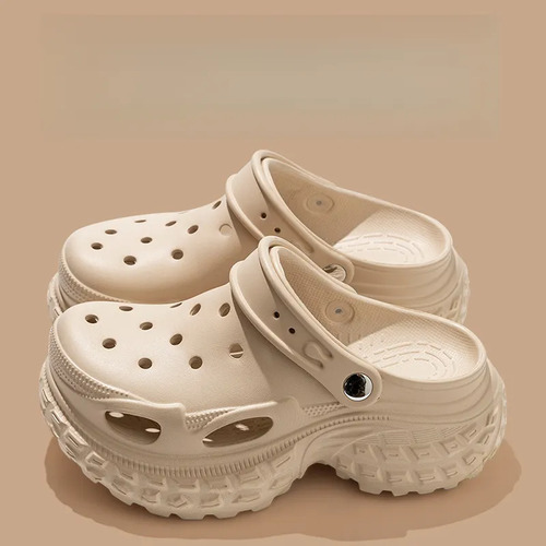 Zuecos Con Plataforma Suela Track Mujer Eva Tipo Nube