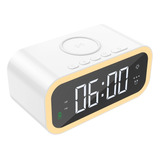 Reloj Despertador Con Cargador Inalámbrico Para Celular 