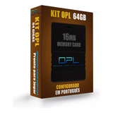 Kit Opl Ps2 Memory Card 16 Gb + Pen Drive 64gb Com Jogos