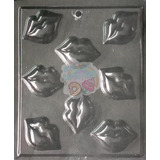 * Molde Para Chocolate 8 Labios Besos San Valentin Jabon Yes