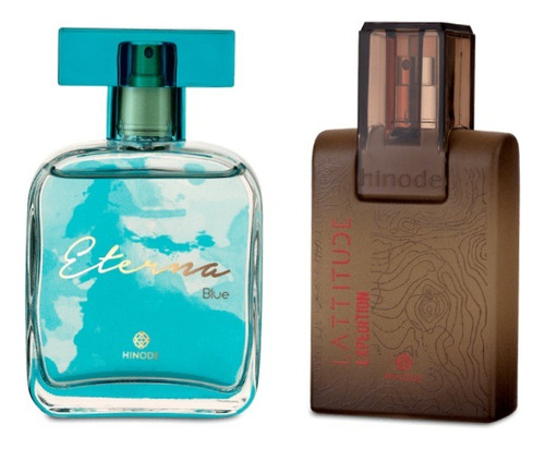 Kit Perfume Masculino Latitude, E Feminino Eterna Blue.