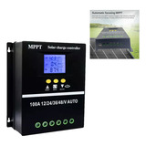 Controlador De Carga Solar 100a Mppt, Regulador De 24v