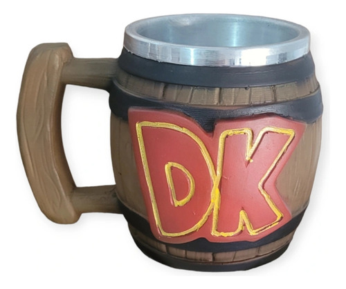 Caneca 3d Donkey Kong Dk Barril  Colecionável Geek Presente 