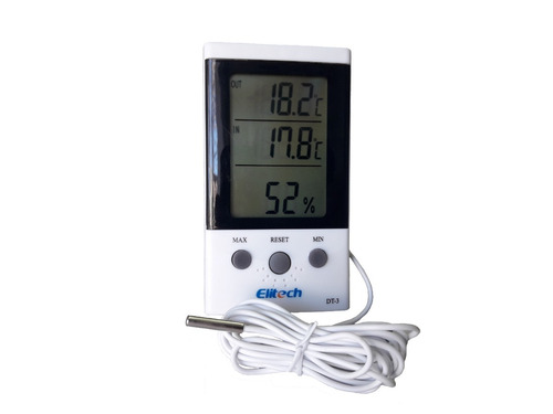 Termometro Digital 2 Temperaturas + Sensor De Humedad Dt3