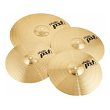 Platillos Paiste Pst3 Unv Set 14 Hi-hats 16 Crash 20 Ride Color Dorado