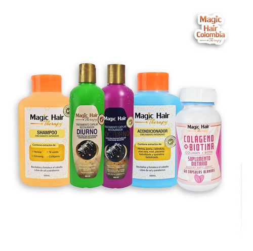 Kit Completo Magic Hair Therapy Cabello  - Ml A $23