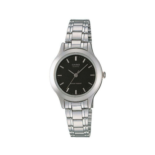 Reloj Casio Mujer Ltp-1128a-1a Metal Fondo Negro Casiocentro