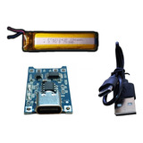 Modulo Tp4056 Tipo C + Bateria Litio 3.7v + Usb C / Arduino