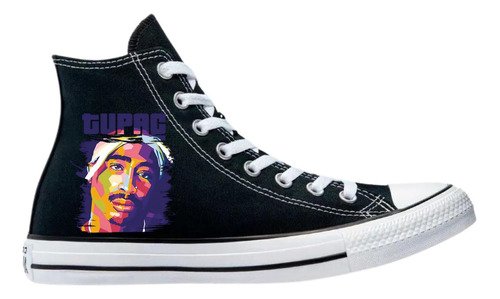 Tenis Converse Chuck Taylor All Star Bota Tupac Shakurn