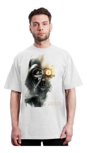 Obi Wan Kenobi - Star Wars - Vader- Blanca - Serie - Polera 