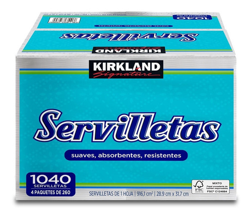 Servilletas Kirkland Signature Paquete Con 1040 Servilletas.