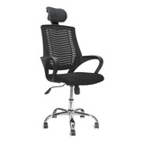 Silla De Escritorio Top Living F-sill-q2 Gamer Ergonómica  Negra Con Tapizado De Mesh