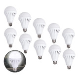 X10 Ampolleta Recargable Led 12w Ampolletas De Emergencia 