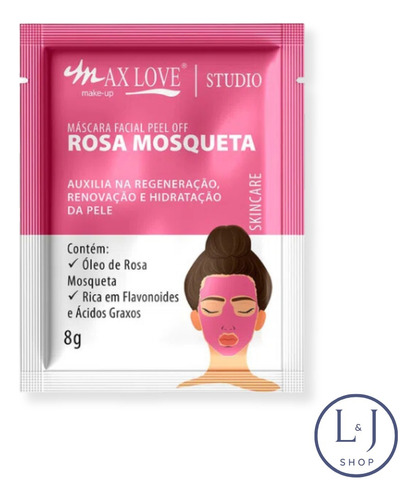 Máscara Para Limpeza Facial Peel Off Skincare Max Love 8g