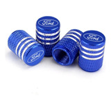 Tapones De Válvulas De Neumáticos Autos Ford, Color Azul