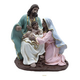 Pesebre Navidad Italiano Jesus Maria Jose Farol 20cm Niño Cu