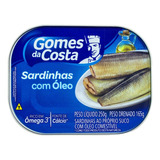 Sardinha Com Óleo Gomes Da Costa Lata 250g